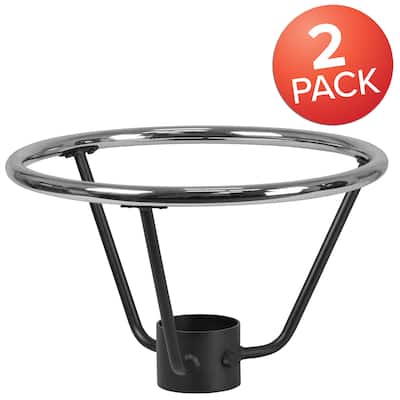 2Pk Bar Height Table Base Foot Ring with 4.25" Column Ring - 19.5" Diameter