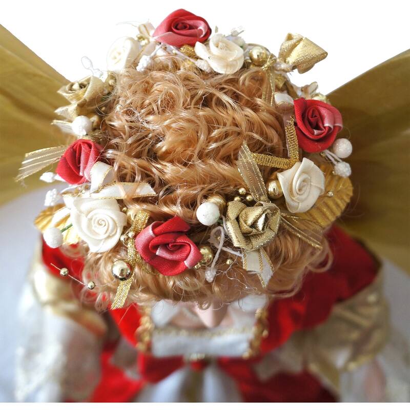 Christmas Time 32-In. Music, Lights, and Motion Christmas Angel Figurine, Animated Indoor Holiday Home Decor - 2.5 Foot