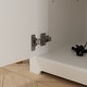 preview thumbnail 10 of 31, Combo Dresser Chest Storage Cabinet Buffet Sideboard White/Black/Grey 59" Buffet Cabinet Sideboard, Multi-Use Console Table