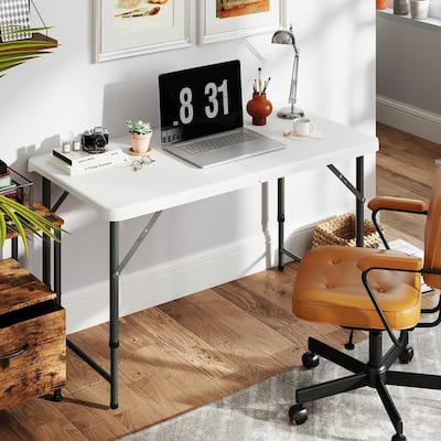 Folding Table HDPE Portable Fold-in-Half Table Dining Table
