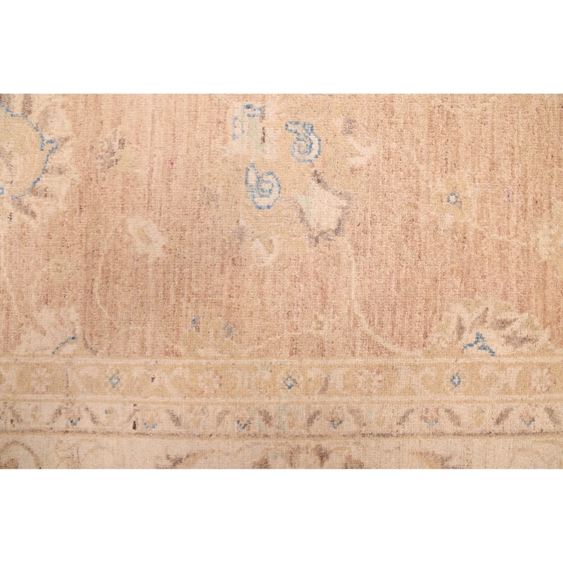 ECARPETGALLERY Hand-knotted Peshawar Oushak Brown Wool Rug - 5'7 x 7'8