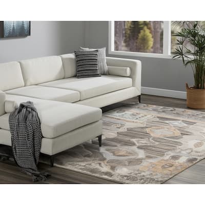 HomeRoots Moroccan Bohemian Rectangle Area Rug