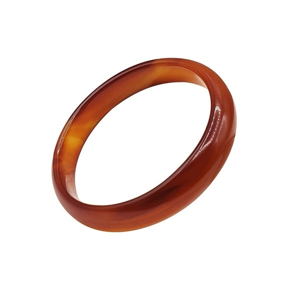 Translucent Solid Red Jade Bangle - Sizes 5.5, 6 and 7. Opens flyout.