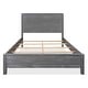preview thumbnail 21 of 35, Grain Wood Furniture Montauk Distressed Solid Wood Panel Bed Rustic Grey - Full
