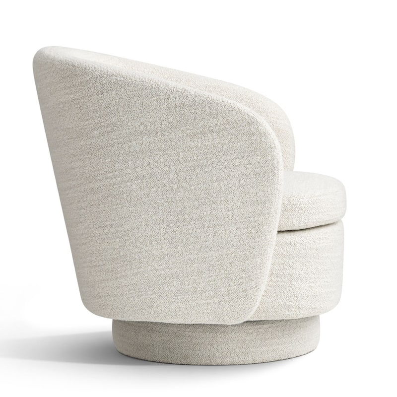 Modern Boucle Swivel Accent Chairs