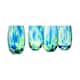 Option Cobalt and Green Confetti