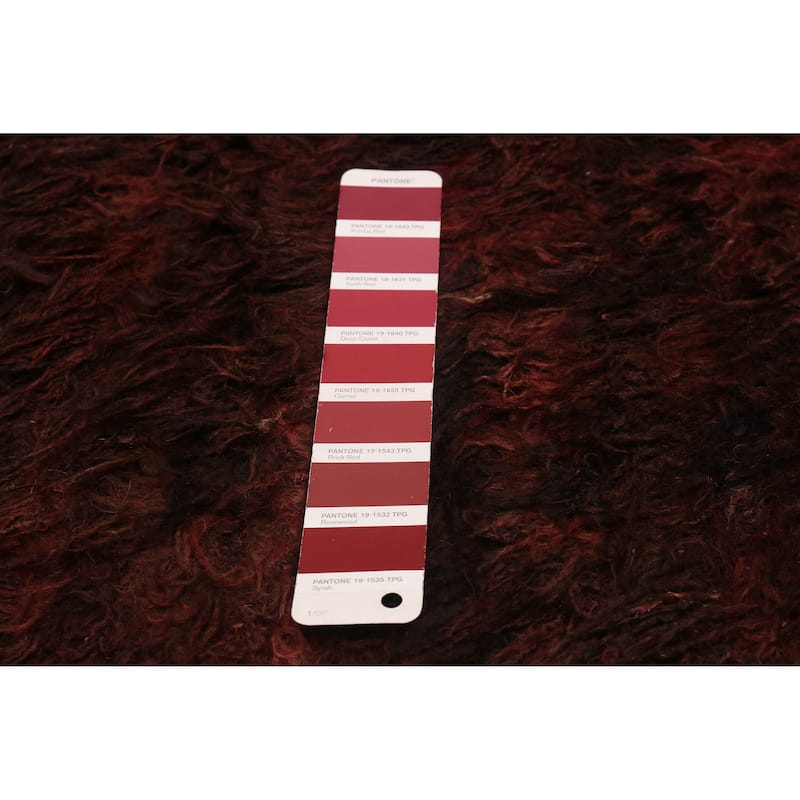 ECARPETGALLERY Hand-knotted Marrakech Burgundy Wool Rug - 8'1 x 9'11