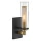 preview thumbnail 1 of 8, Minka Lavery 2181 Emmerham 12" Tall Wall Sconce with Clear Glass Shade