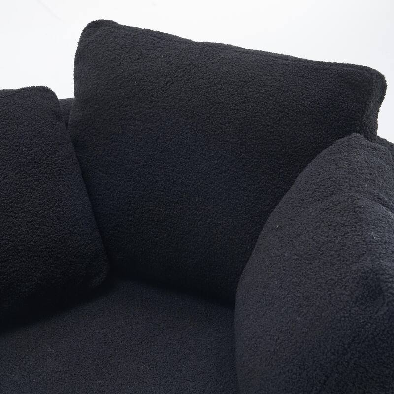 Multifunctional Teddy Fabric Chair for Living Room