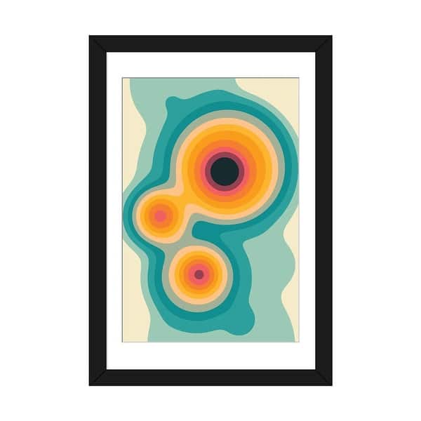 slide 2 of 20, iCanvas "Flux V" by Jazzberry Blue Black - 32x24x1