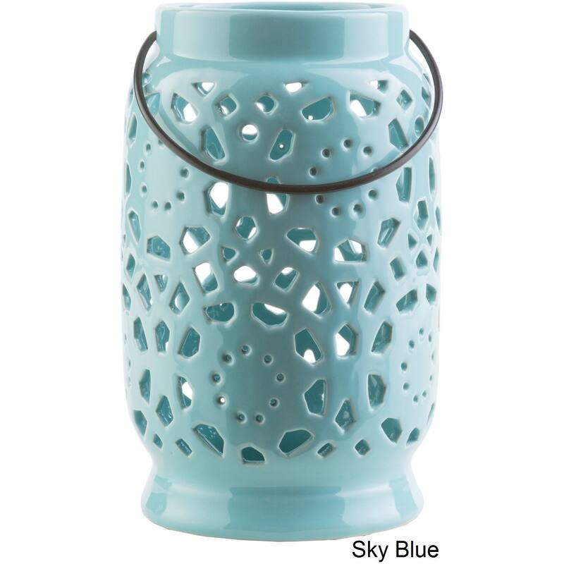 Livabliss Pamela Ceramic Large Size Decorative Lantern