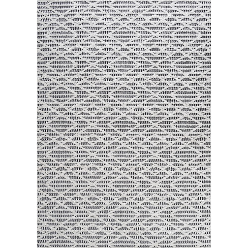 JONATHAN Y Jazz High-Low Pile Moroccan Diamond Modern Indoor/Outdoor Area Rug