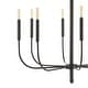 preview thumbnail 8 of 22, Collier 27.25" 8-Light Modern Mid-Century Iron LED Chandelier, by JONATHAN Y