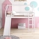 preview thumbnail 5 of 41, House Loft Bed with Slide White - 96.6