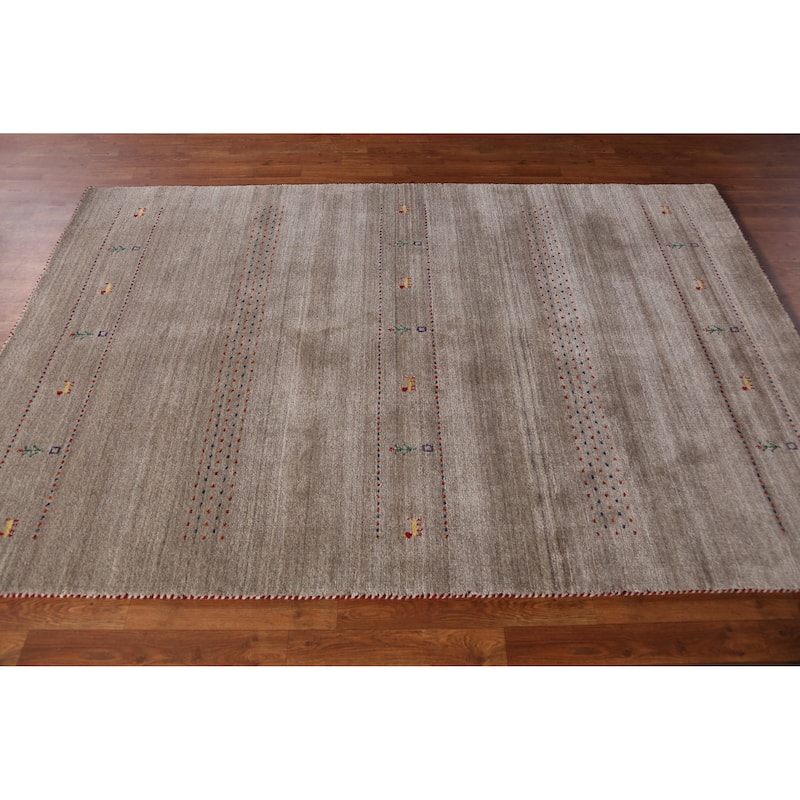 Gabbeh Indian Area Rug Handmade Multi-Color Wool Carpet - 5'0" x 7'9"