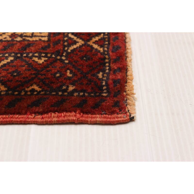 Teimani Red Rug 3'11" x 6'3" - 3'11 x 6'3