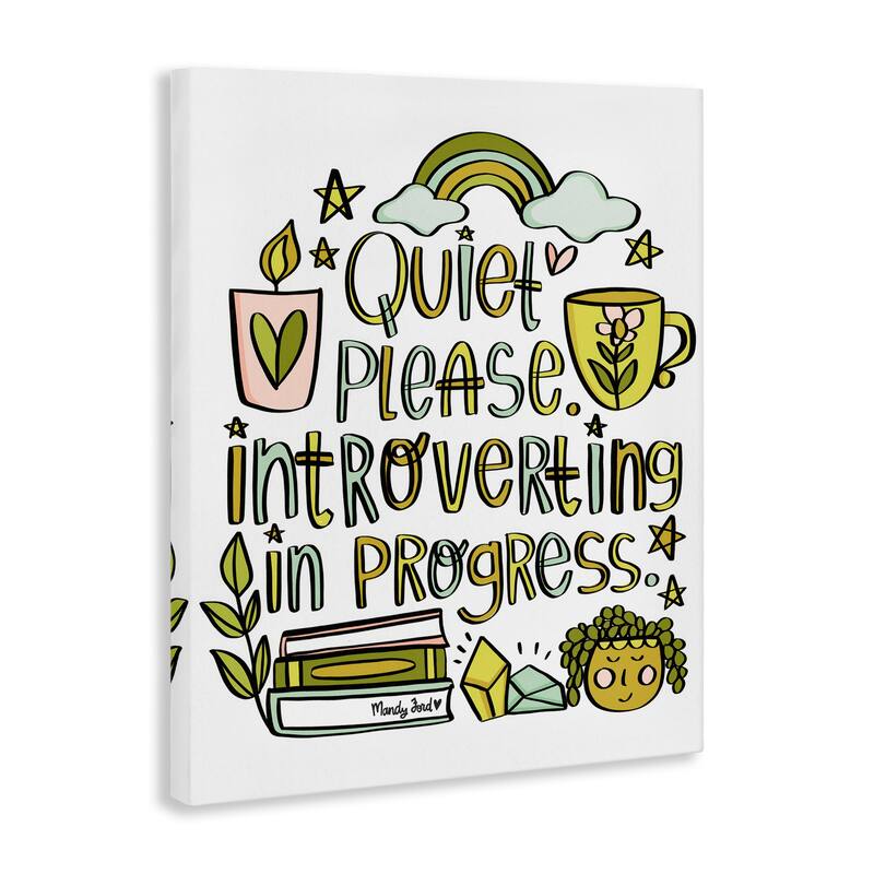 Stupell Introverting In Progress Canvas Wall Art Design By Mandy Ford Art + Illustration