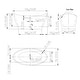 preview thumbnail 9 of 9, Acrylic 59" X 30" Freestanding Bathtub Deep Soaking Tubs