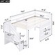 preview thumbnail 12 of 16, Twin Loft Bed with Storage Staircase & Window, Gray