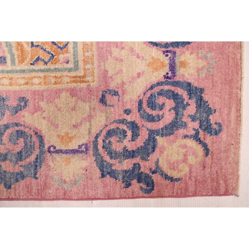 ECARPETGALLERY Hand-knotted Signature Collection Violet Wool Rug - 9'0 x 12'2