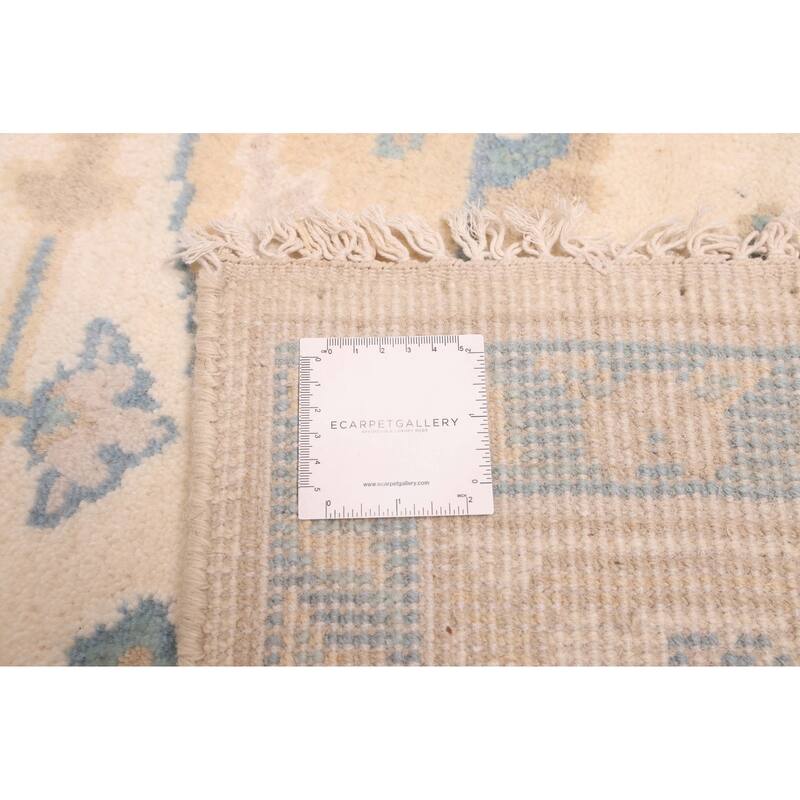 ECARPETGALLERY Hand-knotted Royal Oushak Ivory Wool Rug - 8'2 x 8'0