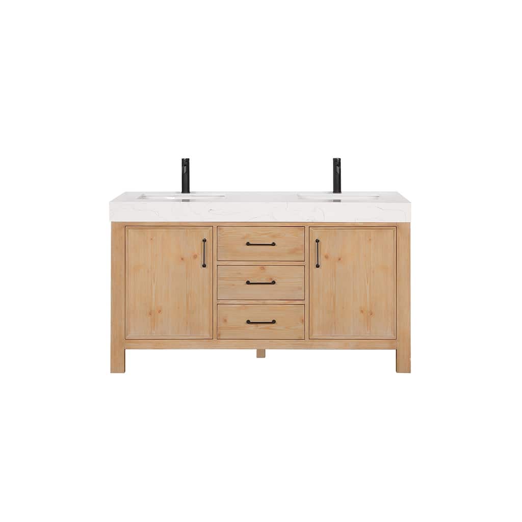 Miseno MV-NM-703860M León 60" Free Standing Double Basin Vanity Set