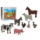 preview thumbnail 1 of 1, Get Ready Kids Farm Animal Playset, 8 Pieces Multi - Kids