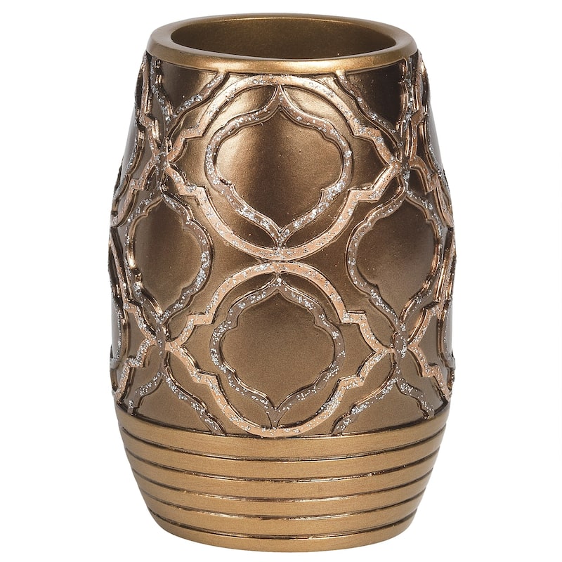 Gold Medallion Bath Accessory Set or Separates - Tumbler