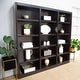 preview thumbnail 12 of 17, Concepts in Wood Triple Wide Wood Bookcase, 15 Shelf, 72 inch Tall