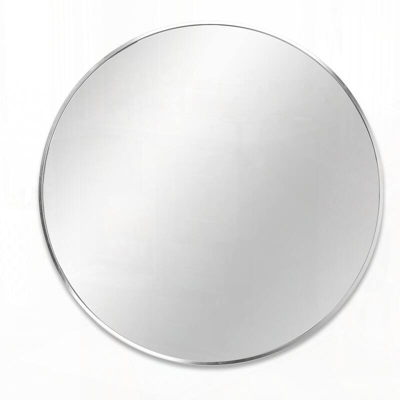 Metal Framed Round Bathrrom Mirror