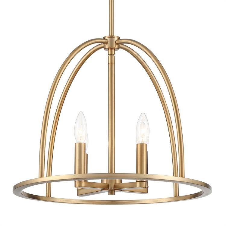 Abbott 4 Light Vibrant Gold Chandelier - 18.25'' W x 14.75'' H