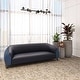 preview thumbnail 2 of 13, Opula Modern 3 Seater Vegan Leather Sofa Armchair in Solid Wood Frame with High Density Foam Cushions and Metal Legs Couch