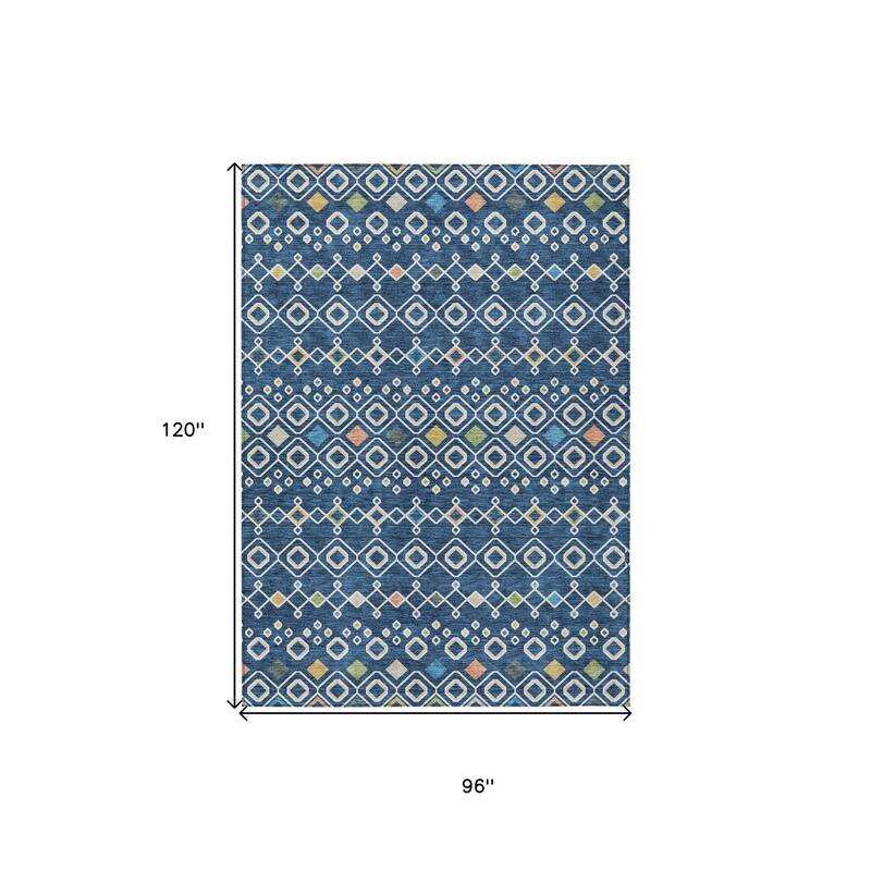 HomeRoots Geometric Modern Rectangle Outdoor Rug