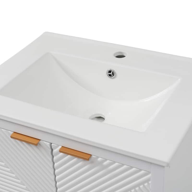 Christopher Knight Home - Seaford 24" Bathroom Vanity with Sink Combo & Single Faucet Hole
