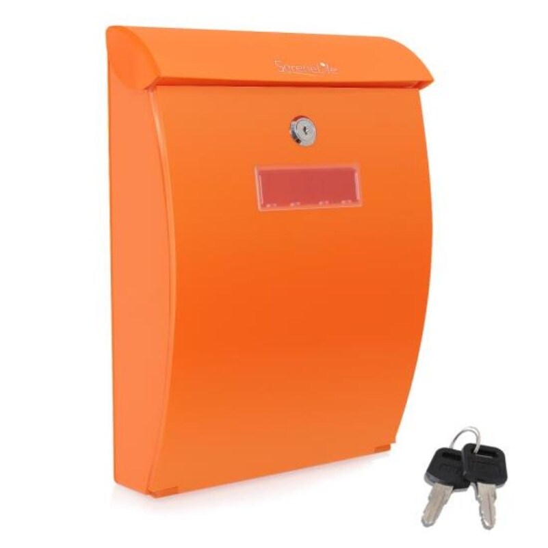 Shop Indoor Outdoor Wall Mount Locking Mailbox Letter Box Includes Keys Overstock 27585288