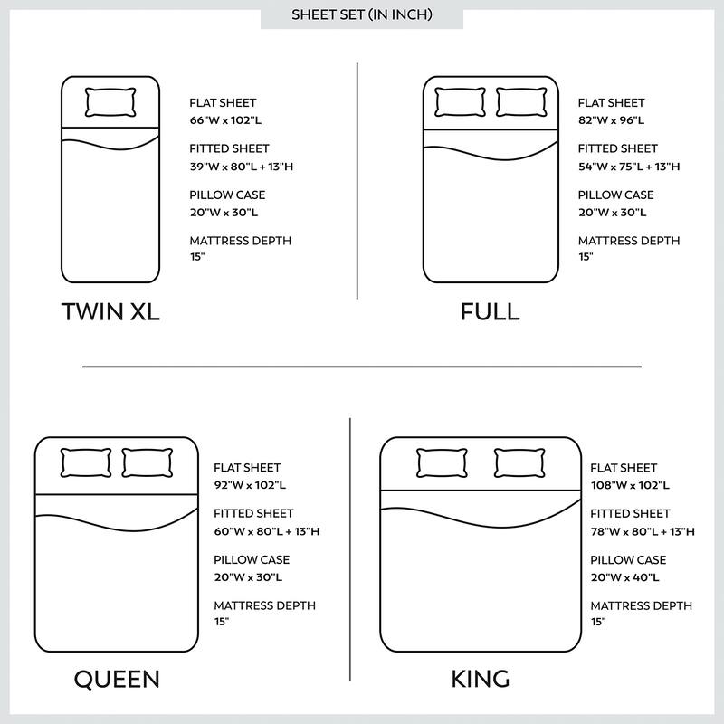 Color Sense Cotton 225TC Silky Wrinkle Resistant Sheet Set