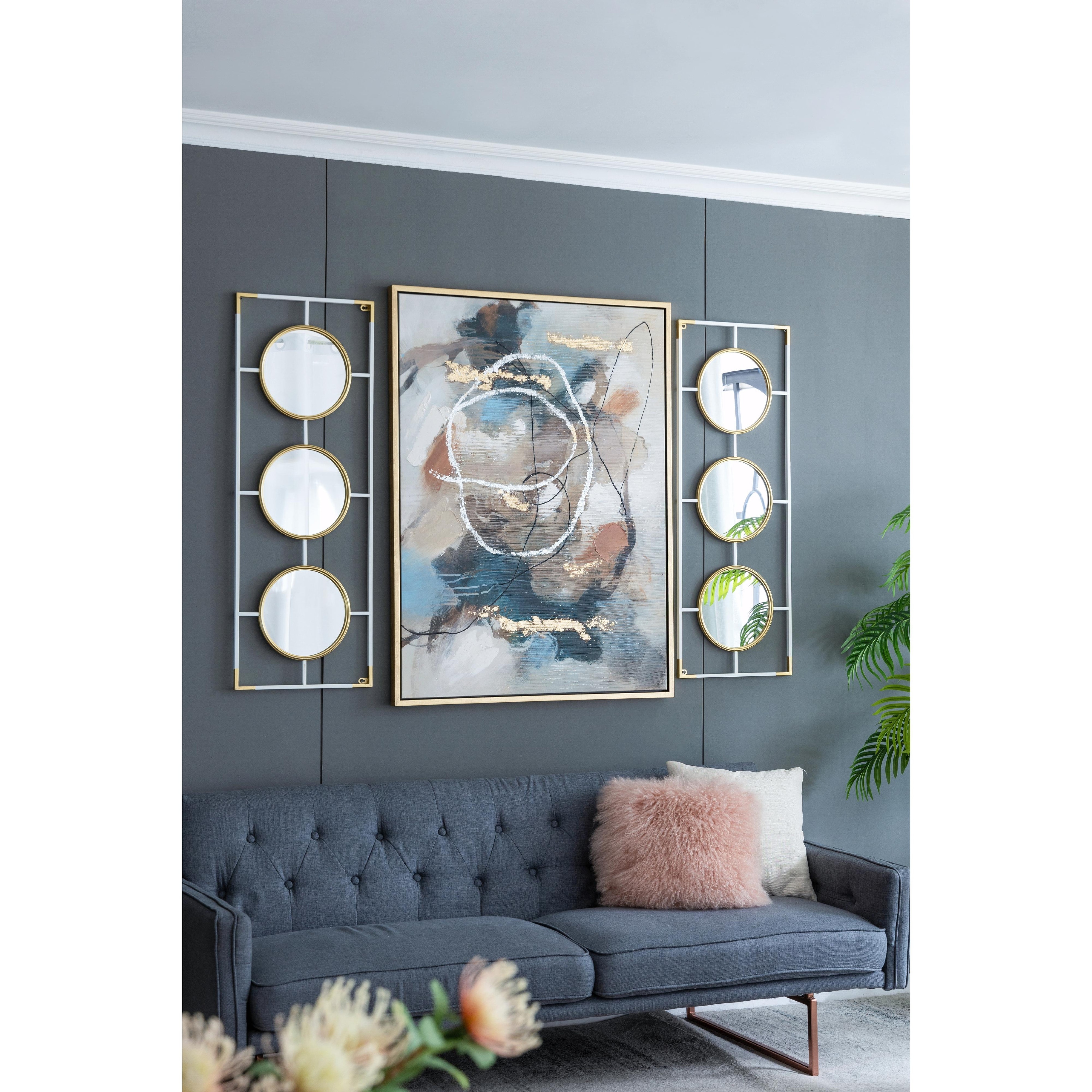 3 Mirror Piece Wall Mirror - Overstock - 39931367