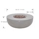 preview thumbnail 25 of 29, Eclipse 44" Round Outdoor Fire Pit Table by AMS Fireplace