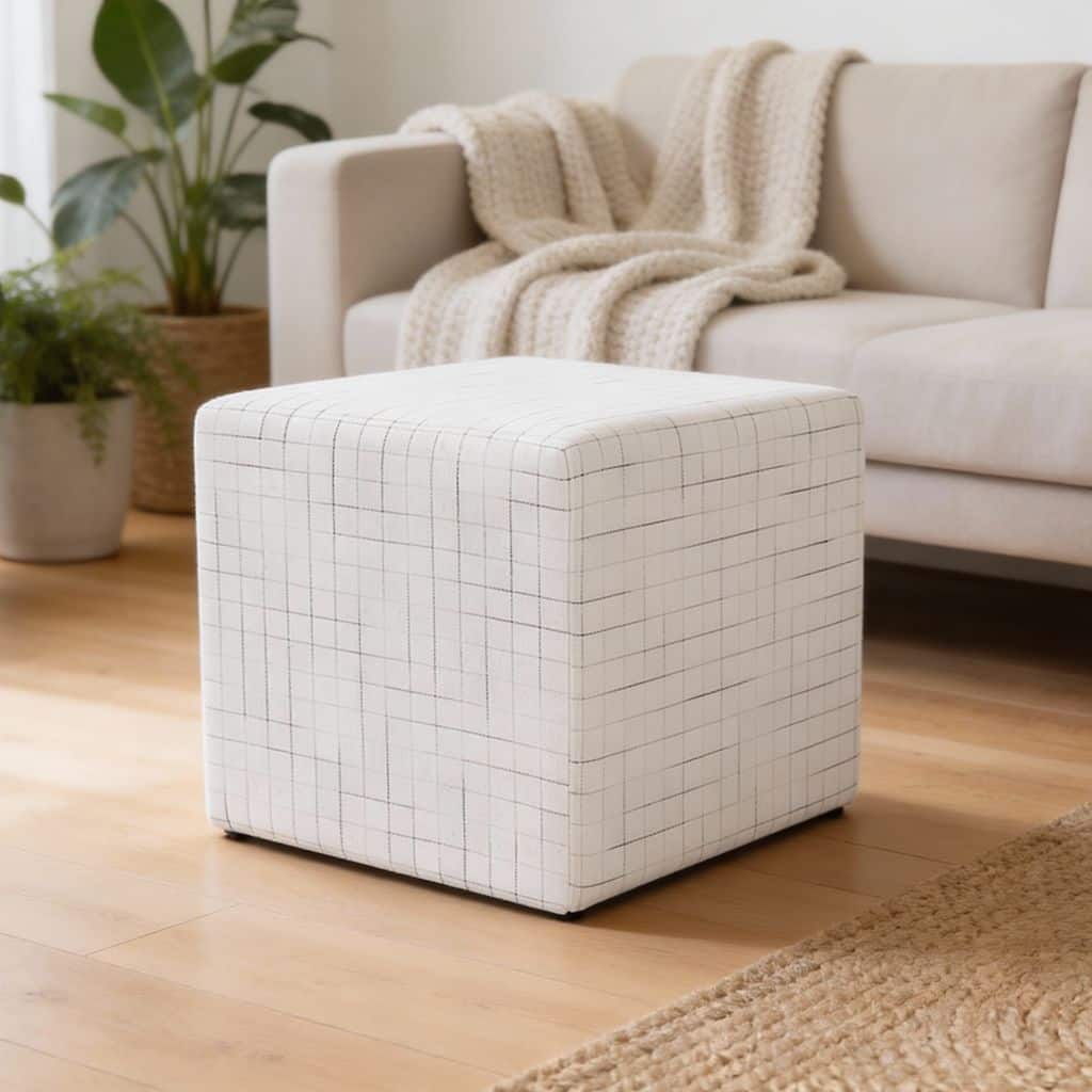 HomePop Soft Cube Ottoman