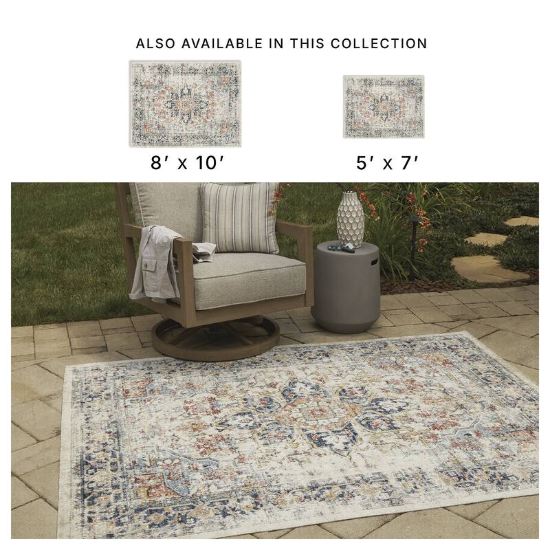 Signature Design by Ashley Jarrpage Green/Orange/Beige Rug