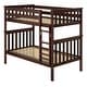 preview thumbnail 13 of 26, Now Furniture Solid Wood Twin Over Twin Bunk Bed with Straight Ladder
