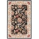 preview thumbnail 52 of 71, SAFAVIEH Handmade Chelsea Ashlyn French Country Floral Wool Rug 3' Square - Black - Square