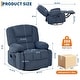 preview thumbnail 10 of 14, Garvee 360° Swivel Recliner Chair with Vibration Massage and Heating, Extra-Wide Chenille Sofa for Living Room/Bedroom