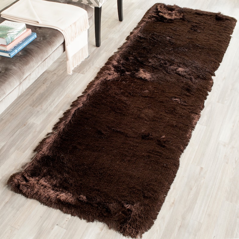 SAFAVIEH Handmade Paris Shag Danara 2.5-inch Thick Rug