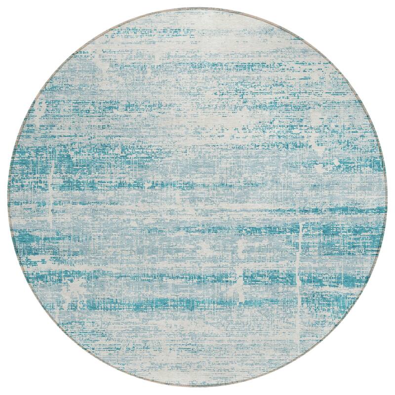 HomeRoots Abstract Transitional Rectangle Outdoor Rug