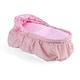 preview thumbnail 7 of 7, Badger Basket Folding Doll Cradle with Hood - Pink/Rosebud
