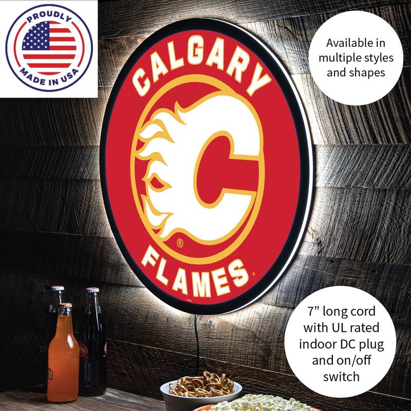 Calgary Flames LED Lighted Sign