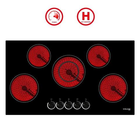 Gasland Chef 36"Built-in Radiant Electric Cooktop with 5 Burners, Electric Ceramic Cooktop Knob Control, 240V