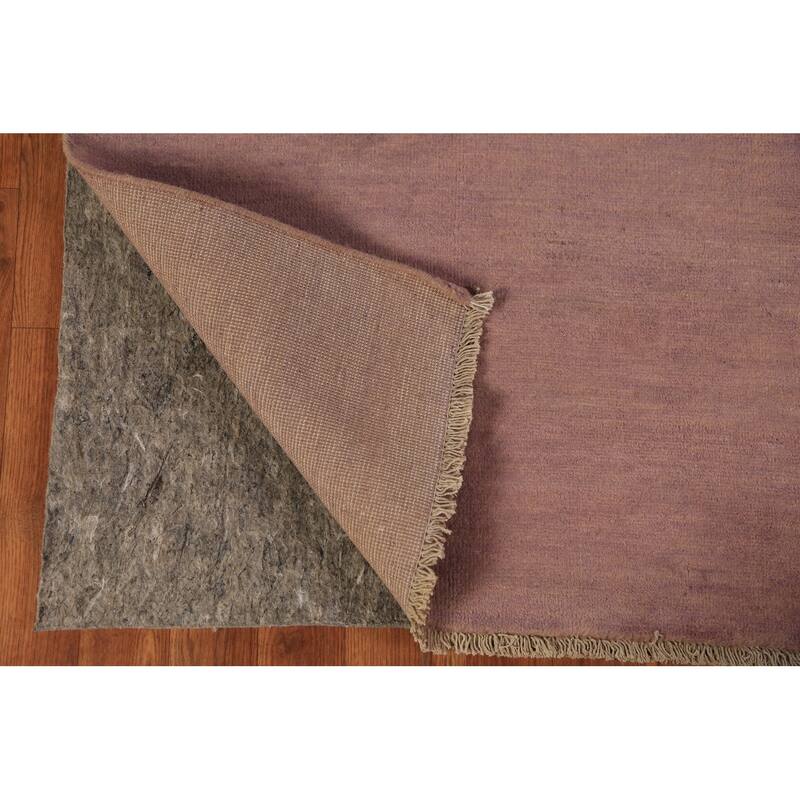 Gabbeh Modern Runner Rug Hand-Knotted Wool Carpet - 2'8" x 9'6"