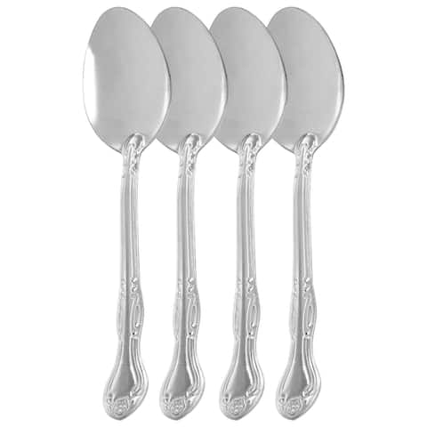 Gibson Home Abbie 4 Piece Stainless Steel Dinner Spoon Set - 7 x 1.5